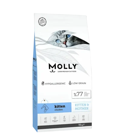 Molly Super Premium 15kg Healthy Growth Kitten Chicken Dry Cat Food