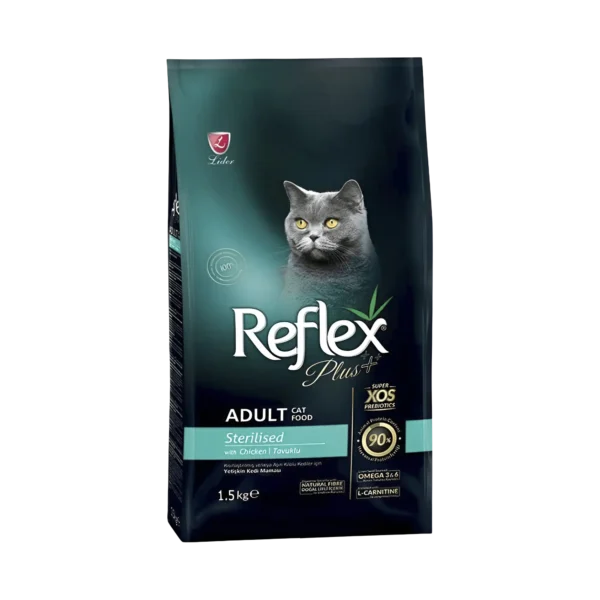 Reflex Plus 1.5kg Sterilised Chicken Dry Cat Food