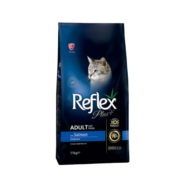 Reflex Plus 15kg Adult Salmon Dry Cat Food