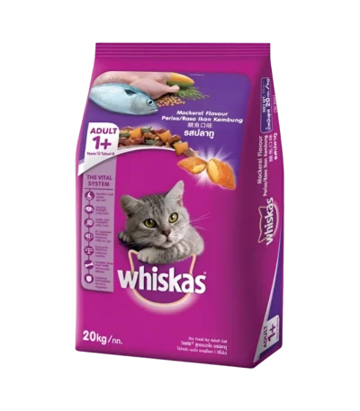 Whiskas Mackerel 20kg Dry Cat Food Malaysia